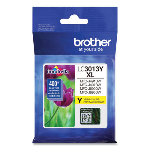 BROTHER  High-Yield Ink, 400 Page-Yield, Yellow - LC3013Y