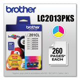 BROTHER  Innobella Ink, 260 Page-Yield, Cyan/Magenta/Yellow - LC2013PKS