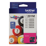 BROTHER  Innobella Ink, 260 Page-Yield, Magenta - LC201M