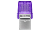 Kingston Technology DataTraveler 128GB microDuo 3C 200MB/s dual USB-A + USB-C - DTDUO3CG3/128GB