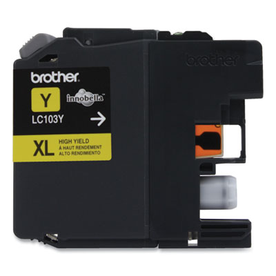 LC103Y Innobella High-Yield Ink, 600 Page-Yield, Yellow - LC103Y