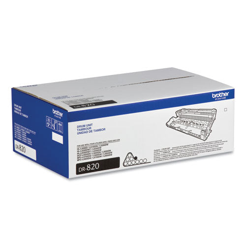 BROTHER  Drum Unit, 50,000 Page Yield, Black - DR820