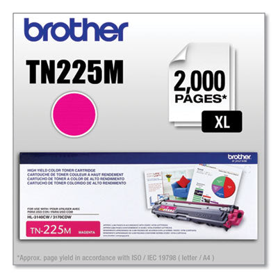 TN225M High-Yield Toner, 2,200 Page-Yield, Magenta - TN225M