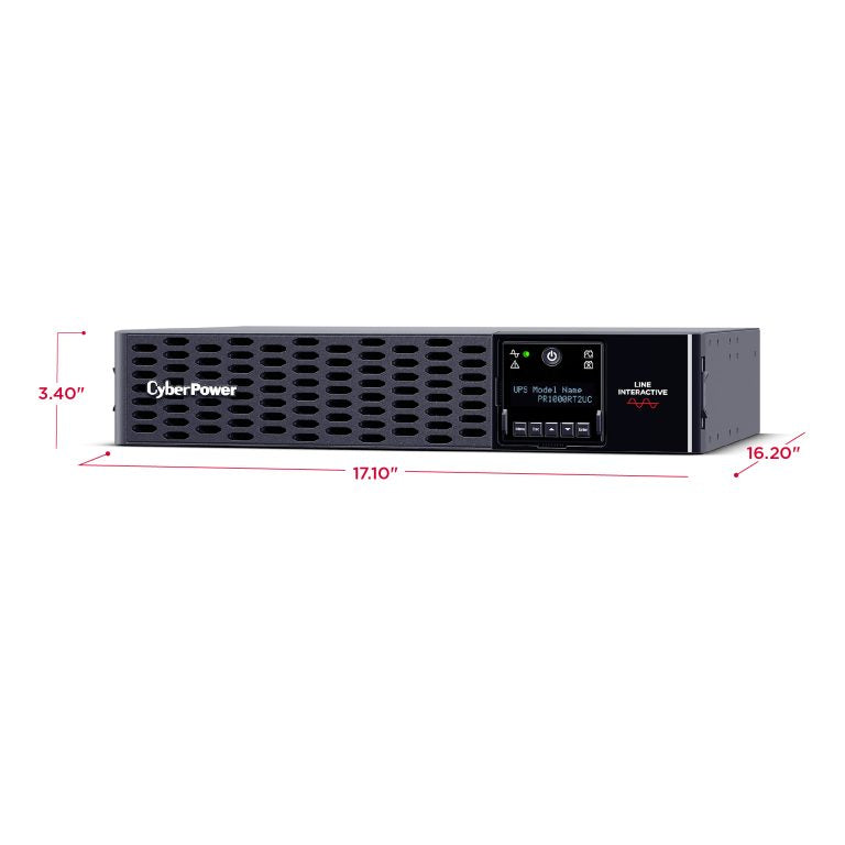 CyberPower PR1000RT2UC uninterruptible power supply (UPS) Line-Interactive 1 kVA 1000 W 8 AC outlet(s) - PR1000RT2UC