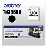 BROTHER  High-Yield Toner, 4,000 Page-Yield, Black - TN336BK