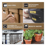 D1 Standard Labels, 0.5" x 23 ft, Black Print on White Tape, 6/Pack - 2025517