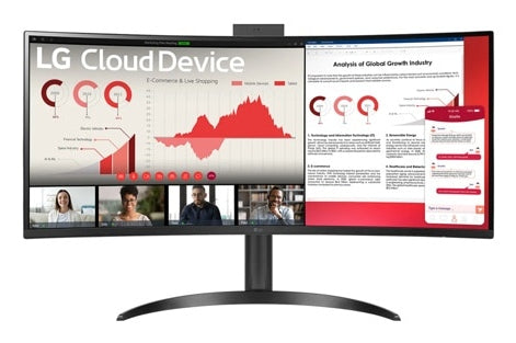 LG 34CR651N-6P All-in-One PC/workstation Intel® Pentium® Silver N6005 86.4 cm (34") 3440 x 1440 pixels All-in-One thin client 8 GB DDR4-SDRAM 16 GB eMMC Wi-Fi 6 (802.11ax) Black - 34CR651N-6P