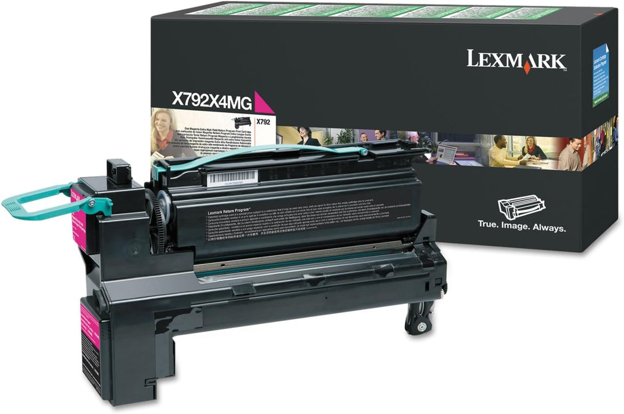 Lexmark X792 Magenta Return Program Print Cartridge Yield 20,000 Pages - X792X4MG