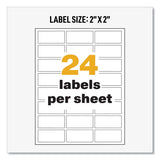 AVERY UltraDuty GHS Chemical Waterproof and UV Resistant Labels for Laser Printers, 1 x 2.5, White,  - 60517