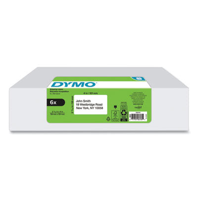 LW Shipping Labels, 2.31" x 4", White, 300 Labels/Roll, 6 Rolls/Pack - 2050765