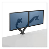 FELLOWES Platinum Series Dual Monitor Arm for 40" Monitors, 360 deg Rotation, +/-45 deg Tilt, 360 de - 8042501