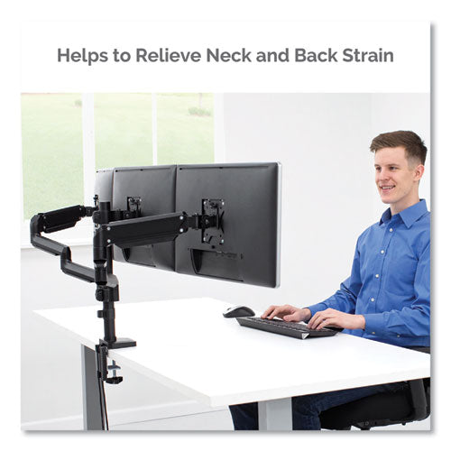 FELLOWES Platinum Series Triple Monitor Arm for 27" Monitors, 360 deg Rotation, +85/-20 deg Tilt, 36 - 8042601