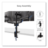 FELLOWES Platinum Series Triple Monitor Arm for 27" Monitors, 360 deg Rotation, +85/-20 deg Tilt, 36 - 8042601
