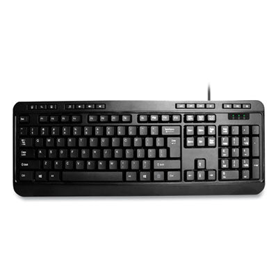 AKB132UB 118-Key MM Desktop USB Keyboard, Black - AKB-132UB