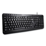 AKB132UB 118-Key MM Desktop USB Keyboard, Black - AKB-132UB