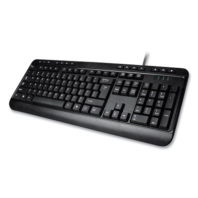 AKB132UB 118-Key MM Desktop USB Keyboard, Black - AKB-132UB