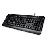 AKB132UB 118-Key MM Desktop USB Keyboard, Black - AKB-132UB