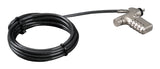 Targus ASP106RGLXS cable lock Silver, Black 2 m - ASP106RGLXS