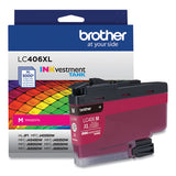 BROTHER  INKvestment High-Yield Ink, 5,000 Page-Yield, Magenta - LC406XLMS