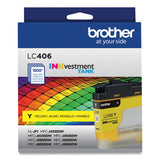BROTHER  INKvestment Ink, 1,500 Page-Yield, Yellow - LC406YS