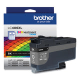 BROTHER  INKvestment High-Yield Ink, 6.000 Page-Yield, Black - LC406XLBKS