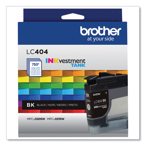BROTHER  INKvestment Ink, 750 Page-Yield, Black - LC404BKS