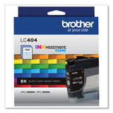 BROTHER  INKvestment Ink, 750 Page-Yield, Black - LC404BKS