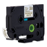 BROTHER TZe Premium Laminated Tape, 0.47" x 26.2 ft, Gold on White - TZEPR234