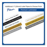 BROTHER TZe Premium Laminated Tape, 0.94" x 26.2 ft, Gold on White - TZEPR254