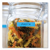 BROTHER TZe Laminated Removable Label Tapes, 0.35" x 26.2 ft, Black on Blue - TZE521CS