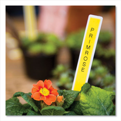 BROTHER TZe Laminated Removable Label Tapes, 0.35" x 26.2 ft, Black on Yellow - TZE621CS