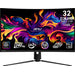 MSI MPG 321CURX QD-OLED computer monitor 80 cm (31.5") 3840 x 2160 pixels 4K Ultra HD Black - MPG321CURXQDOLED MSI