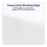 Preprinted Legal Exhibit Side Tab Index Dividers, Avery Style, 10-Tab, 73, 11 x 8.5, White, 25/Pack, (1073) - 01073 C2G