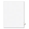 Preprinted Legal Exhibit Side Tab Index Dividers, Avery Style, 10-Tab, 73, 11 x 8.5, White, 25/Pack, (1073) - 01073 C2G