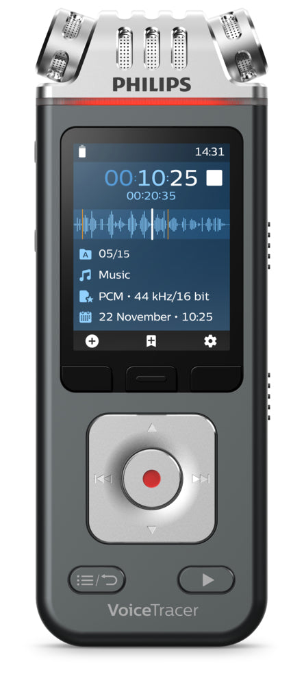 Philips VoiceTracer Black, Grey - DVT6115