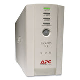 APC  Back-UPS CS Battery Backup System, 6 Outlets, 500 VA, 480 J - BK500