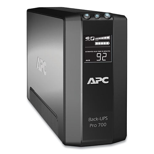 APC  Back-UPS Pro 700 Battery Backup System, 6 Outlets, 700 VA, 355 J - BR700G