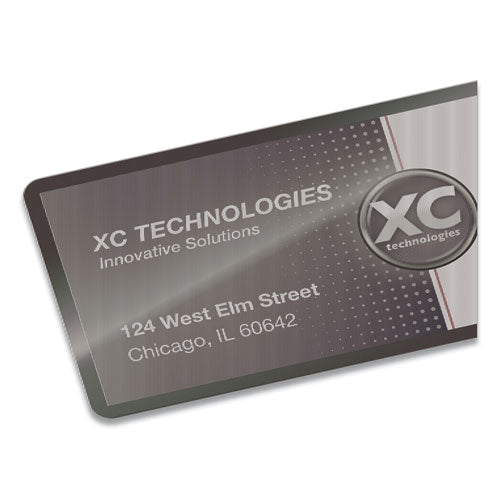 FELLOWES Self-Adhesive Laminating Pouches, 5 mil, 3.88" x 2.38", Gloss Clear, 5/Pack - 5220101