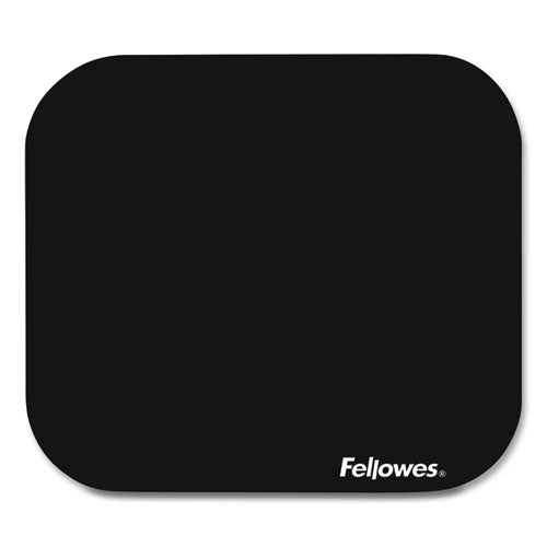 FELLOWES Polyester Mouse Pad, 9 x 8, Black - 58024