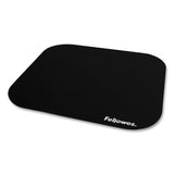 FELLOWES Polyester Mouse Pad, 9 x 8, Black - 58024