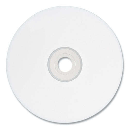 VERBATIM CD-R Printable Recordable Disc, 700 MB/80 Minute, 52x, Spindle, White, 100/Pack - 95251
