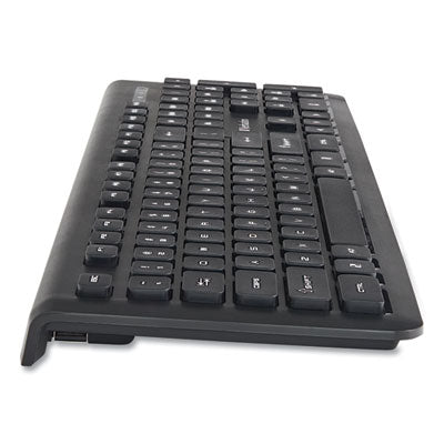 Wireless Slim Keyboard, 103 Keys, Black - 99793