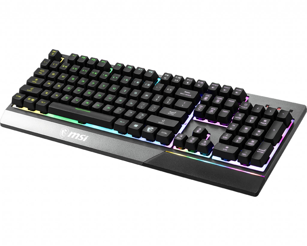 MSI VIGOR GK30 RGB MEMchanical Gaming Keyboard ' UK Layout, MECH. Membrane switches, 6-Zone RGB Lighting, RGB Mystic Light, water repellent keyboard design' - VIGORGK30