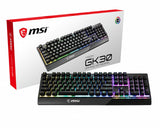 MSI VIGOR GK30 RGB MEMchanical Gaming Keyboard ' UK Layout, MECH. Membrane switches, 6-Zone RGB Lighting, RGB Mystic Light, water repellent keyboard design' - VIGORGK30
