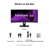 Viewsonic VG Series VG3456CA computer monitor 86.4 cm (34") 3440 x 1440 pixels UltraWide Quad HD LED Black - VG3456CA