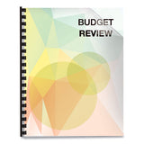 FELLOWES Futura Presentation Covers for Binding Systems, Plastic, Square Corners, 11 x 8.5, Matte Fr - 5224301