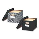 FELLOWES STOR/FILE Decorative Medium-Duty Storage Box, Letter/Legal Files, 12.5" x 16.25" x 10.5", B - 0022705