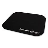 FELLOWES Mouse Pad with Microban Protection, 9 x 8, Black - 5933901