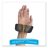 FELLOWES Gel Keyboard Palm Support with Microban Protection, 18.25 x 3.37, Black - 9183201