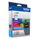 BROTHER  Ink, 200-Page-Yield, Cyan - LC401CS
